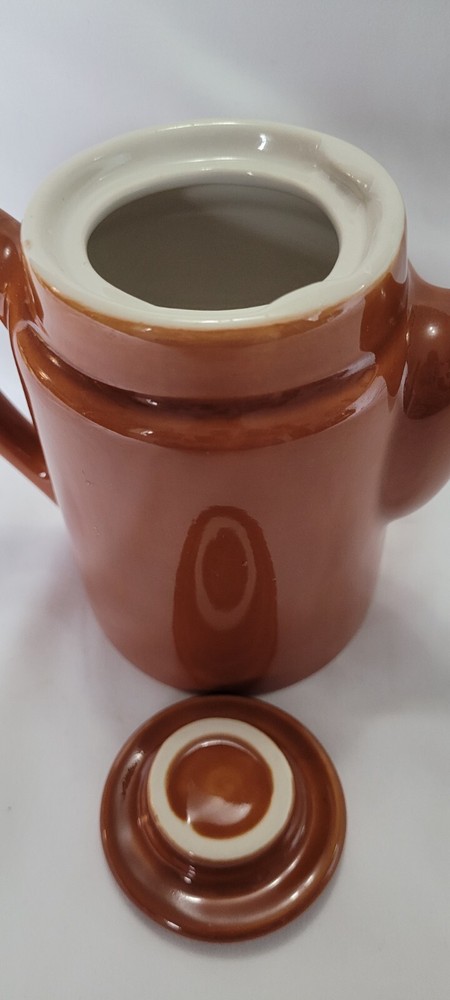 ChefsWare Brown Individual Teapot Mid Century Modern Restaurant