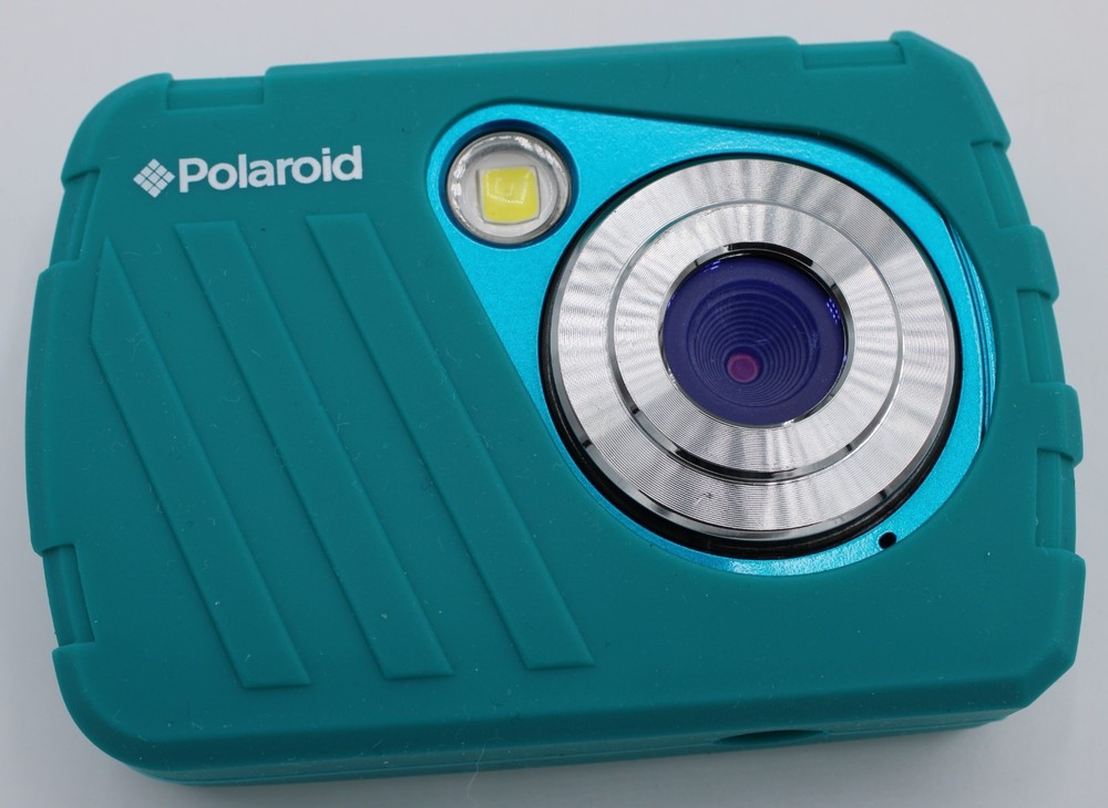 Polaroid Blue Compact Digital Camera ISO48 Waterproof 16MP Portable Handheld