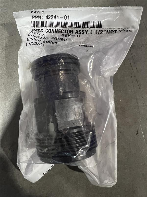 Fleck 1-1/2" NPT Plastic Connector - 42241-01