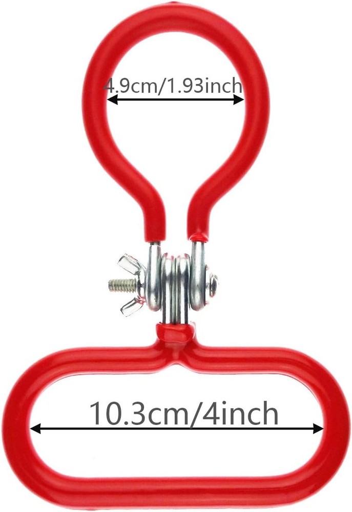 2 Pack Carboy Handle for Smooth Neck 3 Gallon 5 6 6.5 Red