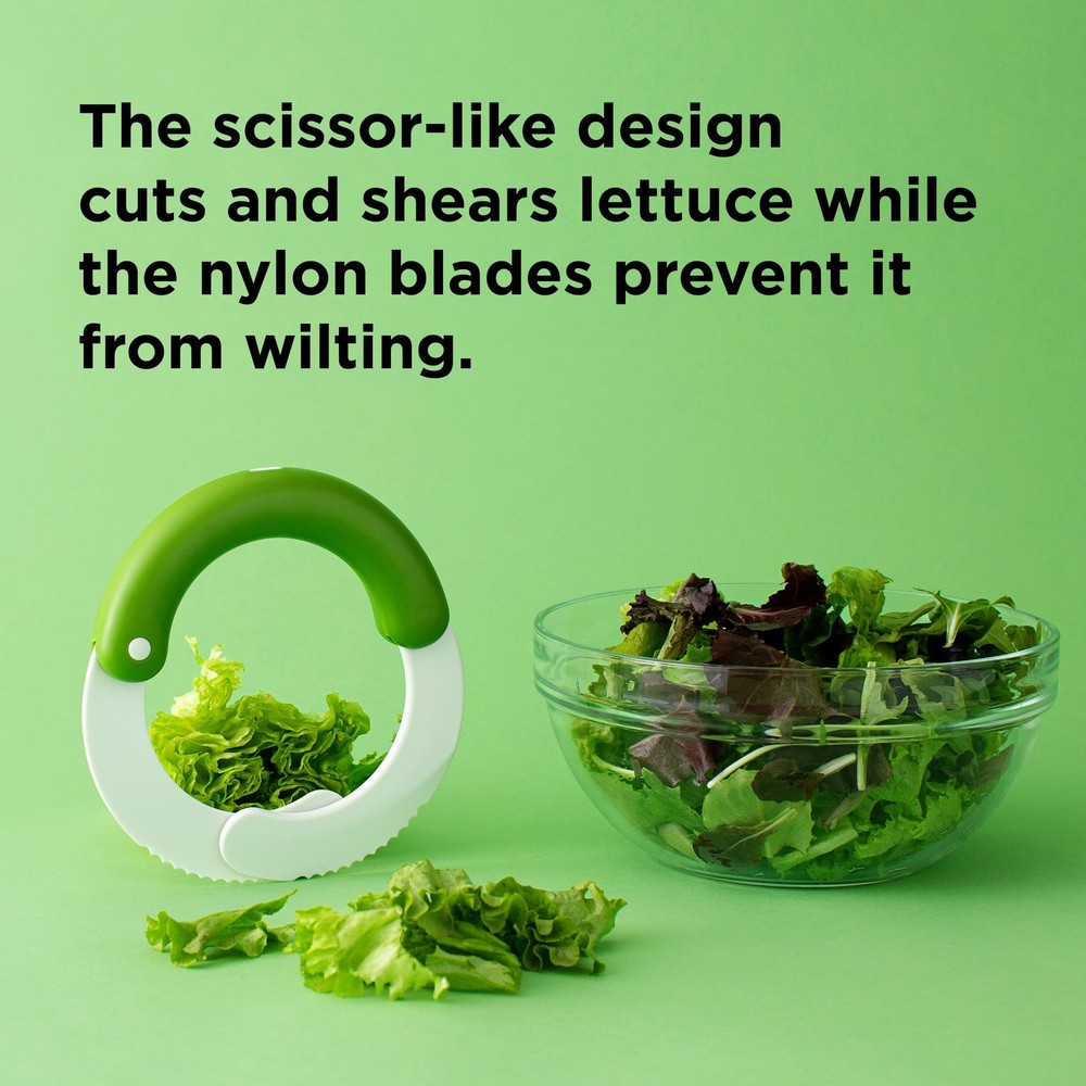 Salad Shears, Vegetable Chopper, Nylon Kitchen Scissors, White