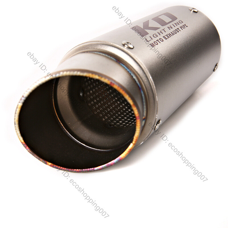 Universal Motorcycle Exhaust Pipe Tail Muffler Escape DB Killer 51mm Left Right