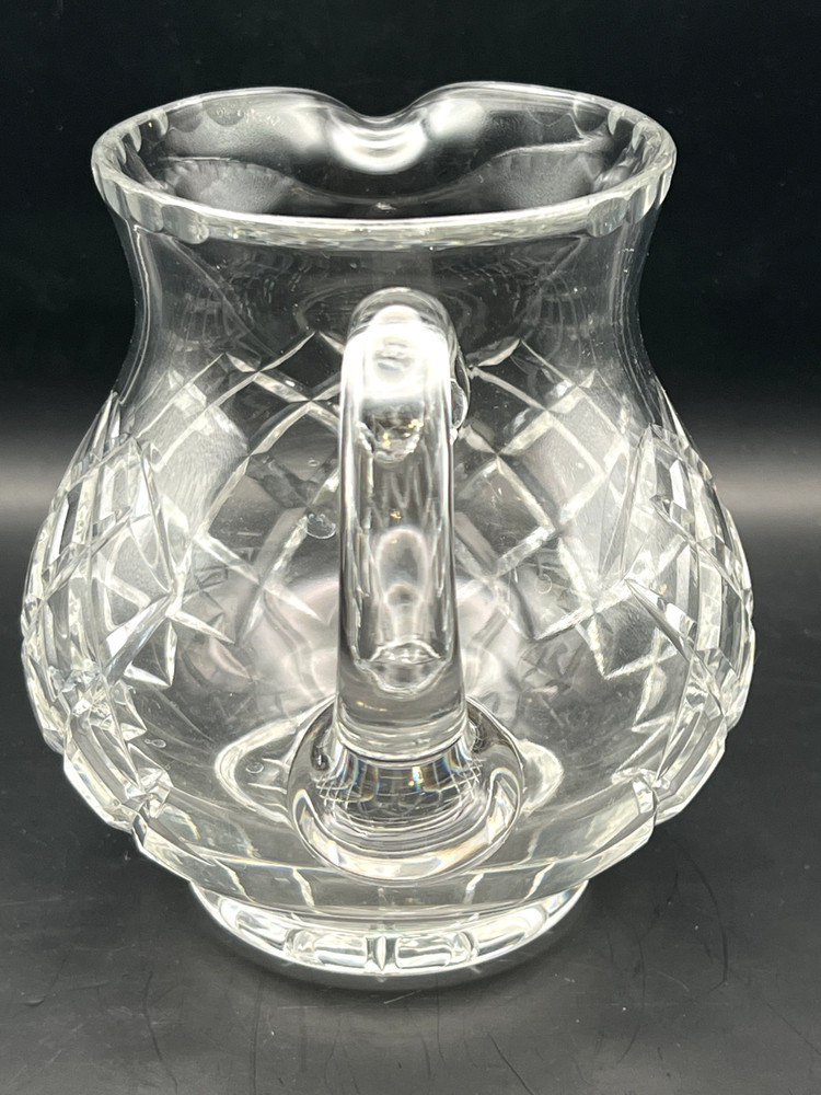Vintage Lead Crystal Pitcher Diamond Pattern
