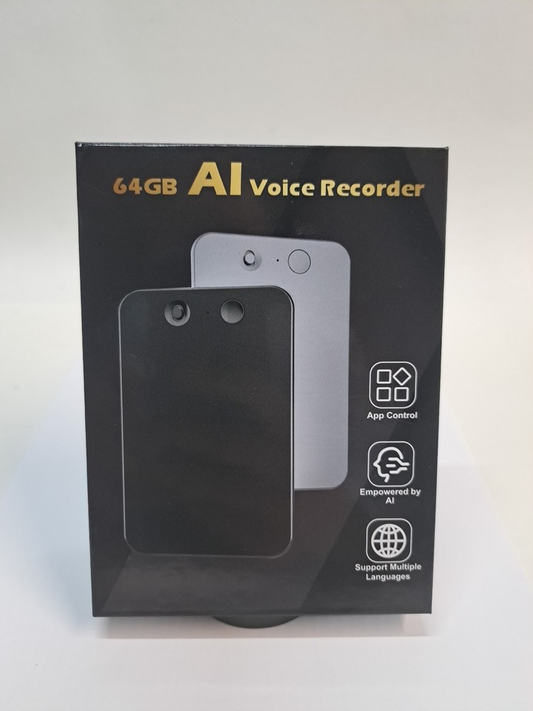 AI Voice Recorder 64GB Multiple Languages New