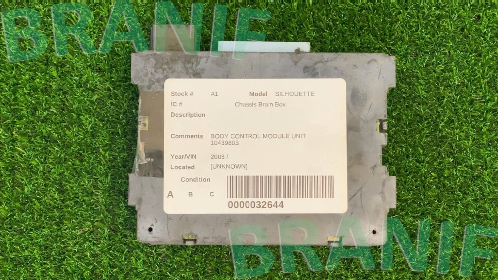 2003 OLDSMOBILE SILHOUETTE BODY CONTROL MODULE 10439803 OEM