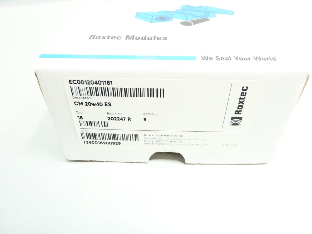 Box Of 18 Roxtec CM20W40 Cable Sealing Module