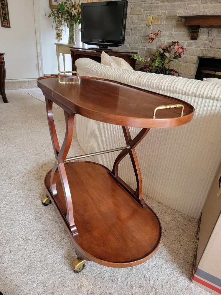Hollywood Regency Style Tiered Bar Cart