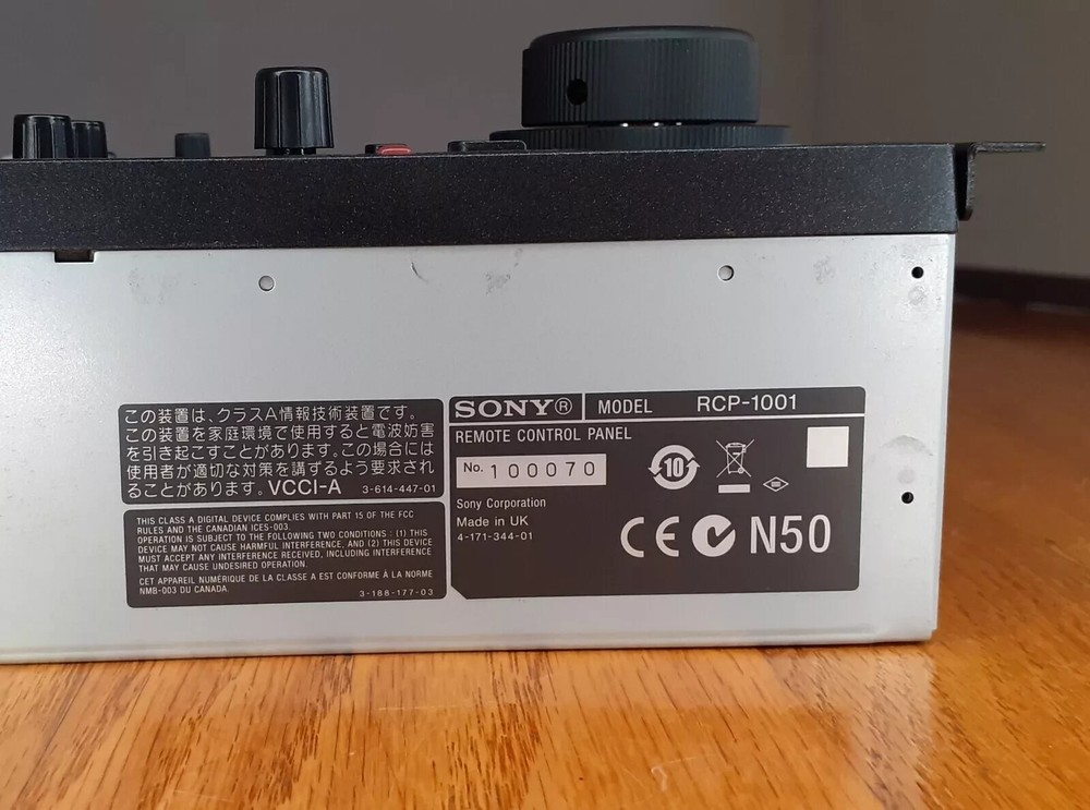 Sony RCP-1001 Remote Control Panel RCP 1001