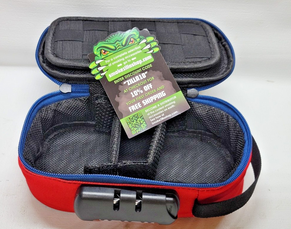 ZILLA, LOCKING BAG,, COMBINATION LOCK, SMELL PROOF, ODOR TRAPPING CANVAS A4