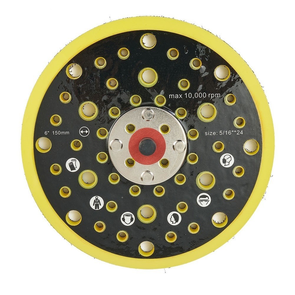 6 Inch 52 Holes Sander Backing Pad& Dust  Sanding Disc