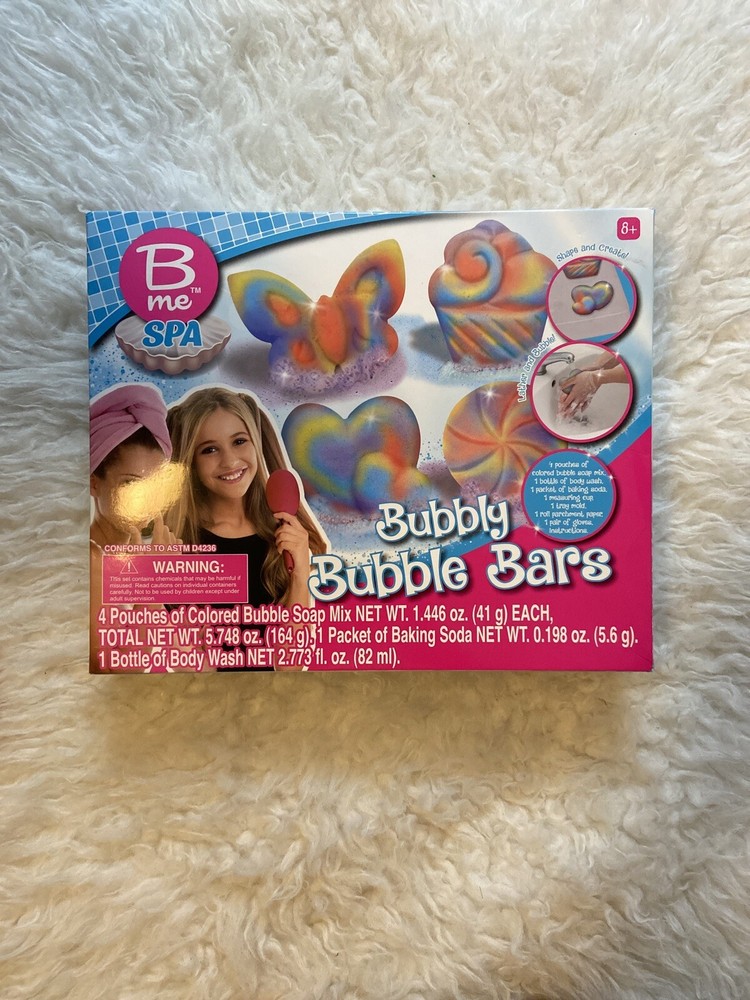 B me Spa Bubbly Bubble Bars Soap Bars~Shape & Create Make Your Own Soap Ages 8+