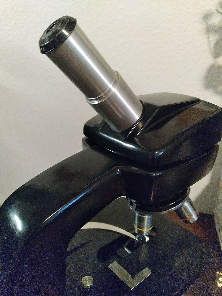 Vintage Bausch & Lomb 3 Objective Microscope – 10x, ,43x, 97x Nice