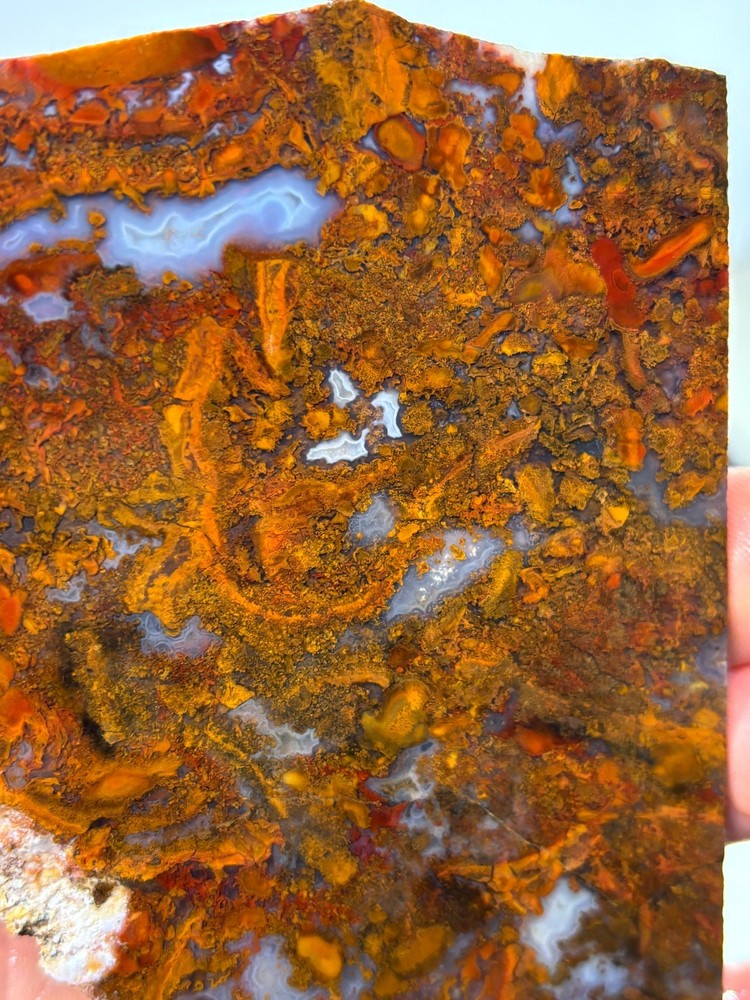 Thin Mexican Cathedral Agate Slab Cabbing Lapidary Combo Ship Avail