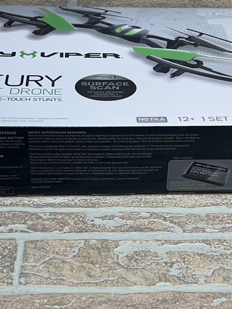 Sky Viper FURY Stunt Drone with Surface Scan NEW