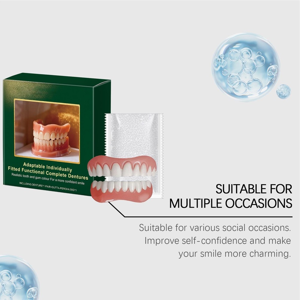 Full Denture Set for Men and Women Upper and Lower Denture False Teeth