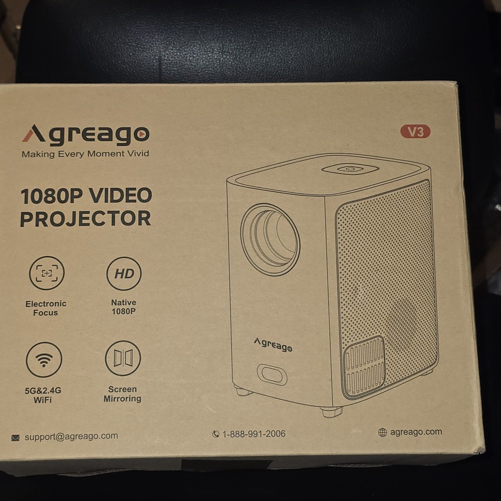 Agreago 1080p Video Projector