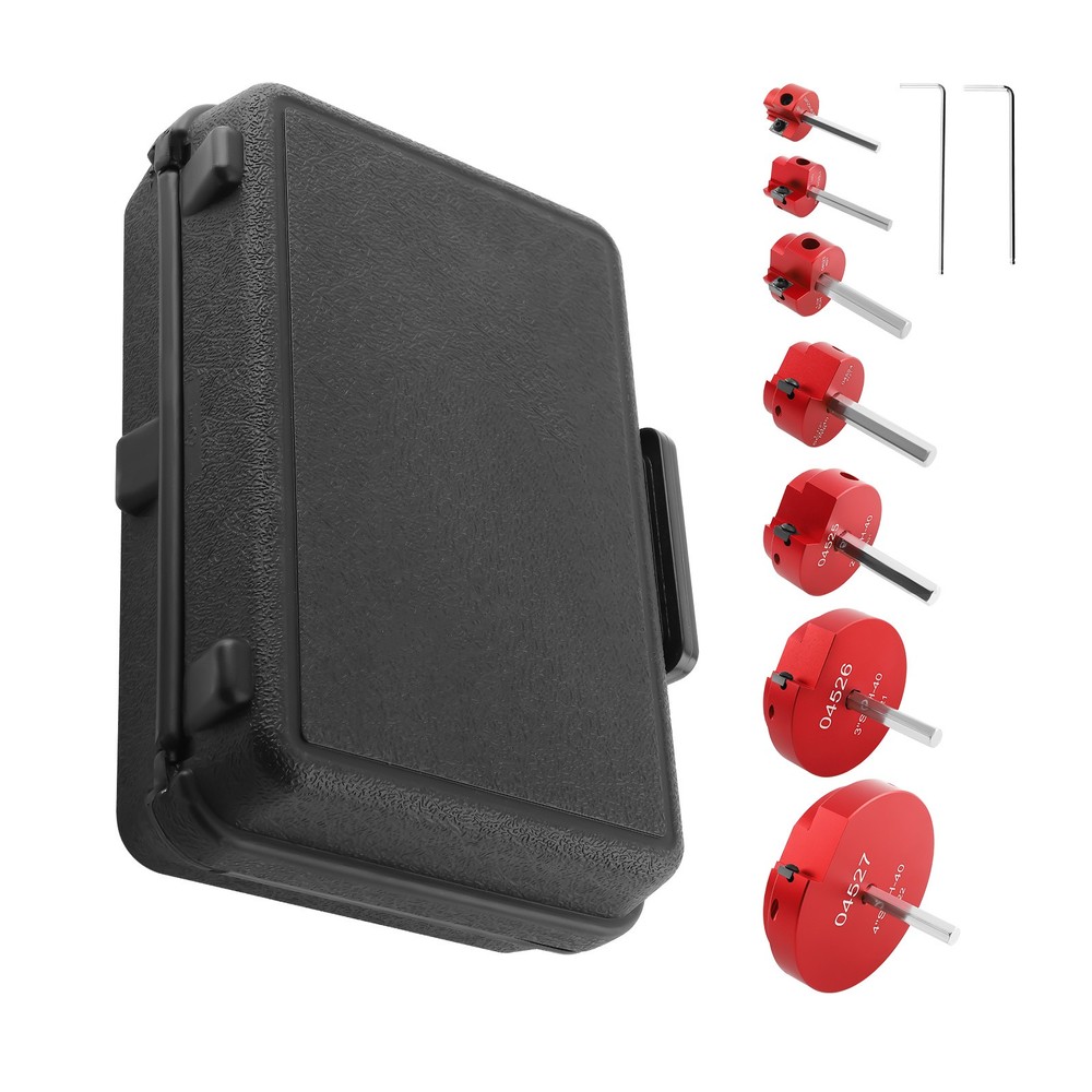 7pcs Plastic Pipe Fitting Reamer Kit With Head Aluminum PVC Fitting Saver 1/2"