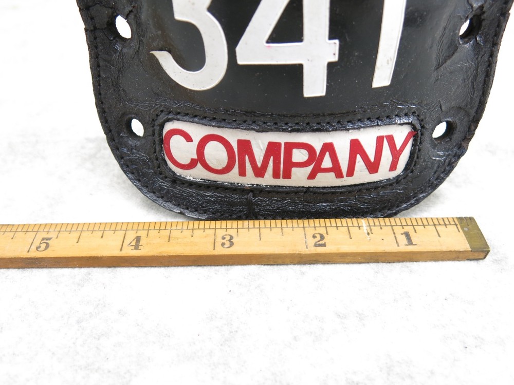 Vintage Fire Helmet Shield Leather Fire Helmet Shield Fire Dept Firefighter