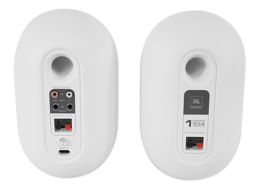 JBL 104SET-BTW Pair Compact Powered Active Studio Reference Monitors Bluetooth