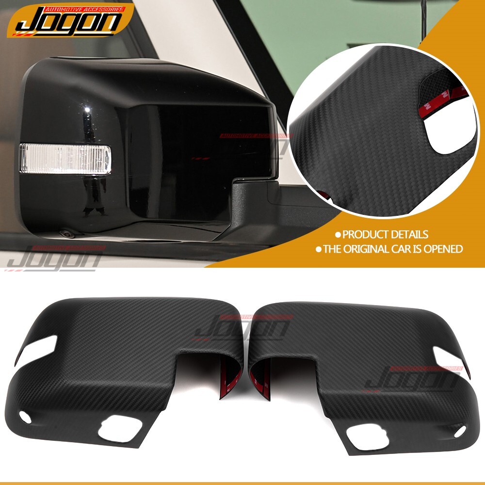 Matte Carbon For Ford Bronco Raptor U725 2021-2025 Side Rear View Mirror Overlay