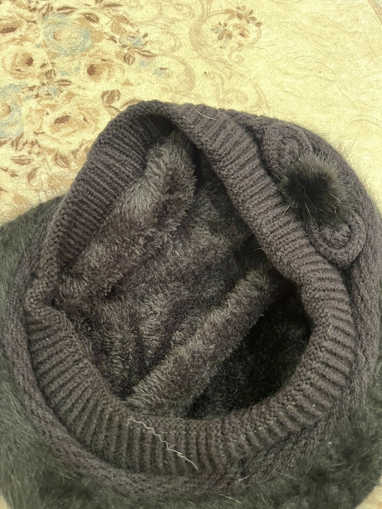 Beret & Neck-warmer Taupe NWT.