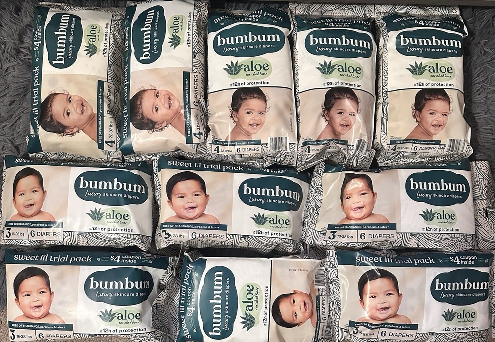BumBum Diapers Size 3 and Size 4