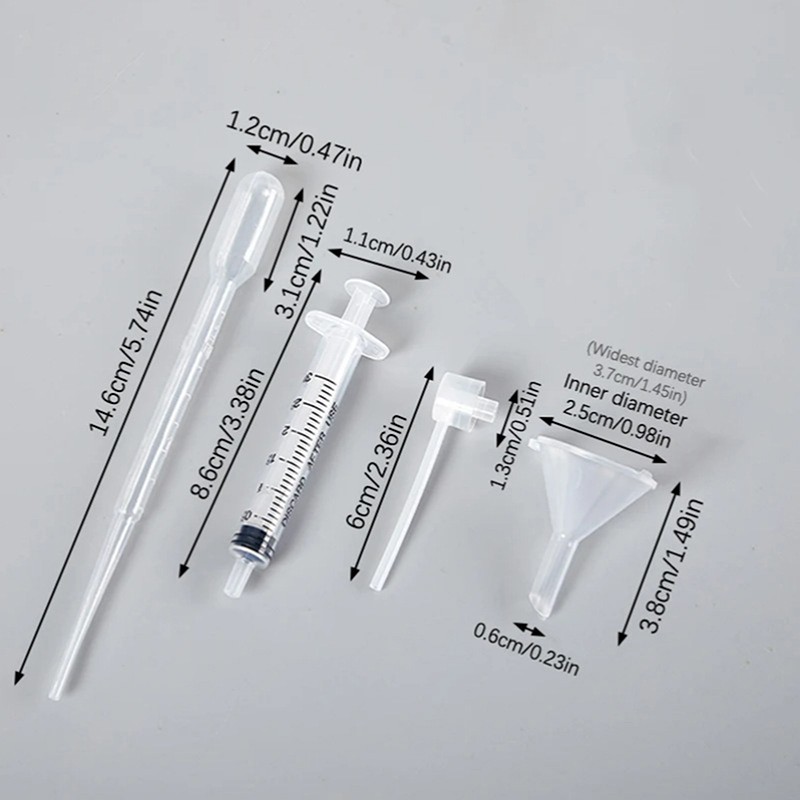 12pcs/Set Perfume Dispenser Refill Diffuser Syringe Straw Dropper Funnel Tools