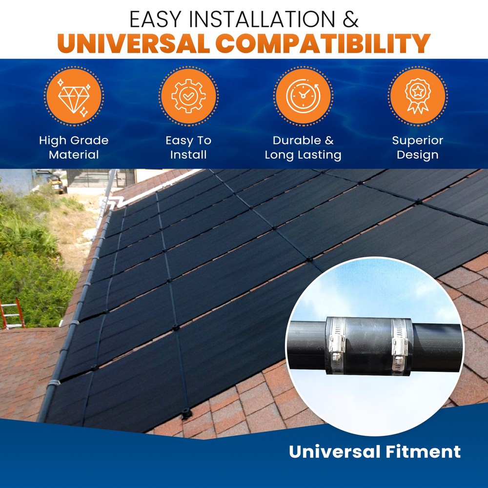 High-Performance Solar Pool Heater Panel Replacement, Highest Performing Design