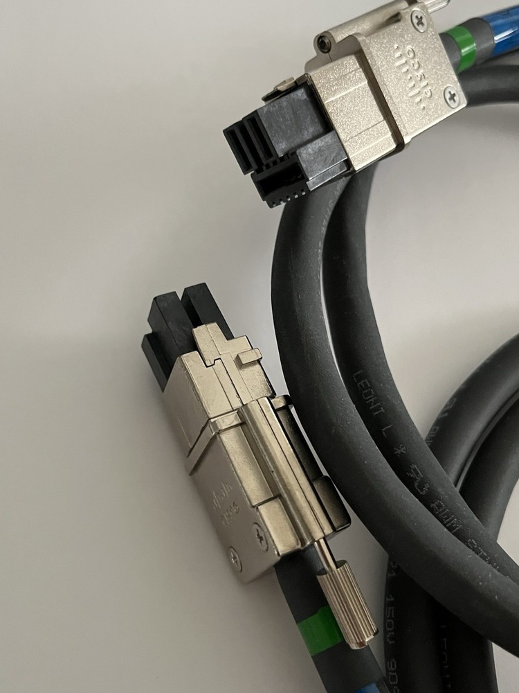 Lot of 2 - Cisco 37-1121-01 Stack Power Cable UNTESTED