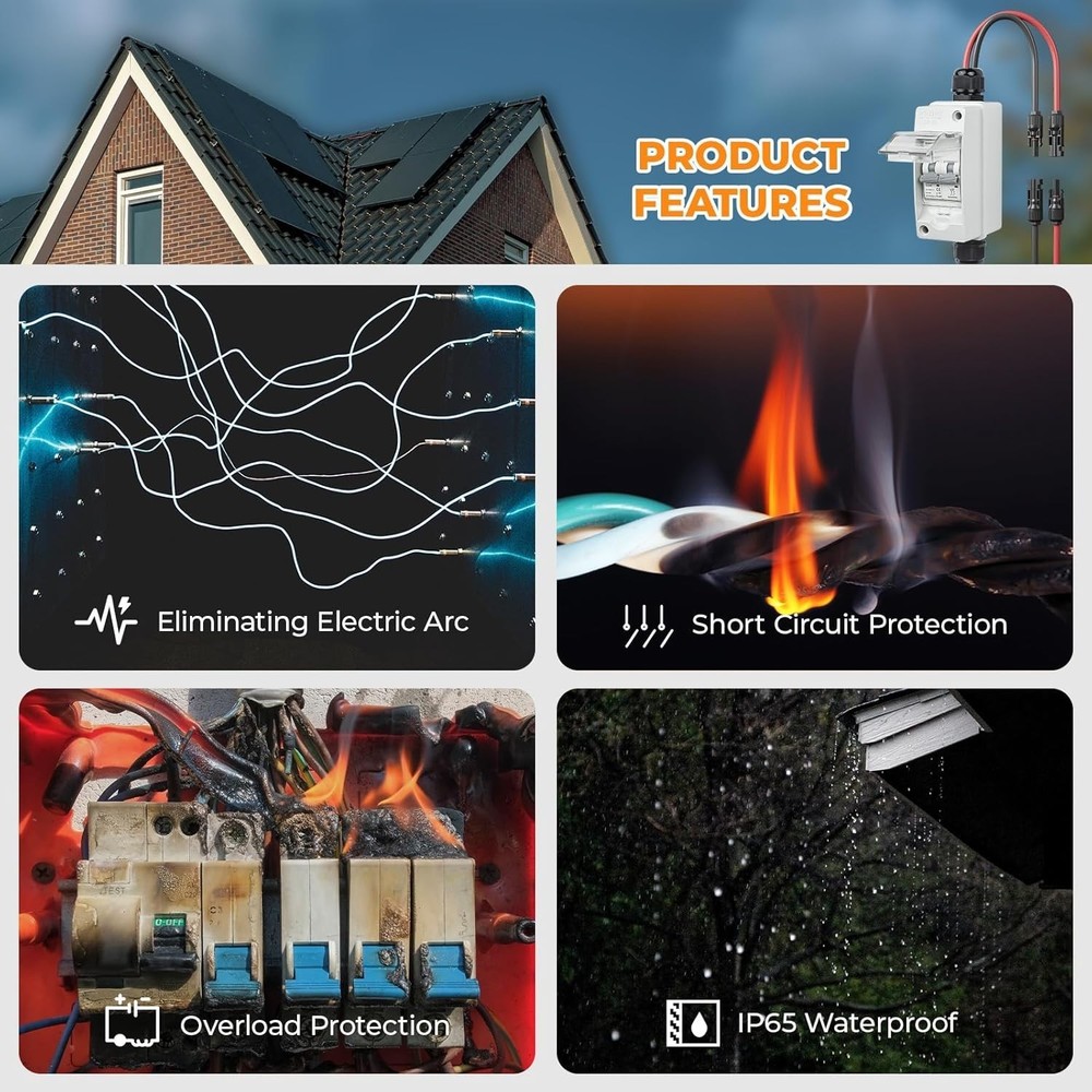 User-Friendly 60A Solar Disconnect Switch 1000V with Easy Installation Features