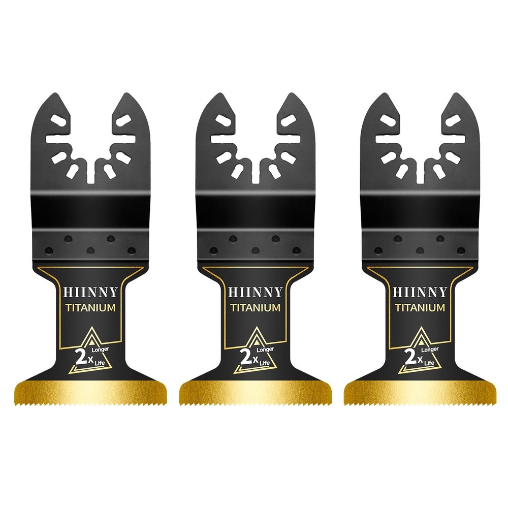3PCS Titanium Oscillating Tool Blades, Professional Universal Titanium