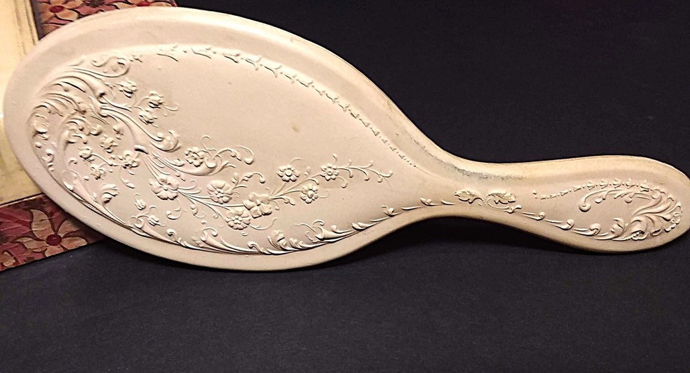 Antique Small Celluloid Victorian Hand Mirror