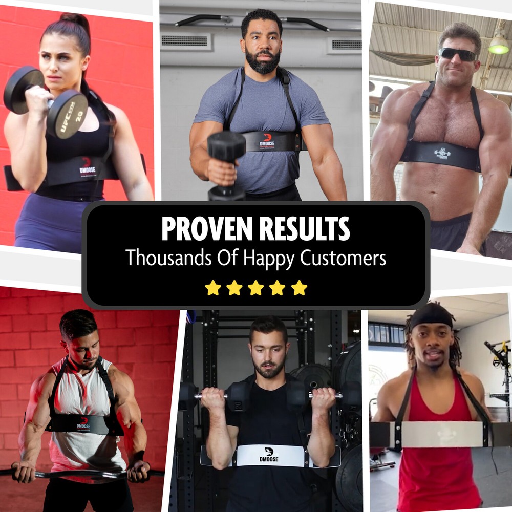 DMoose Arm Blaster for Bigger Biceps & Triceps, Isolation Training Workout