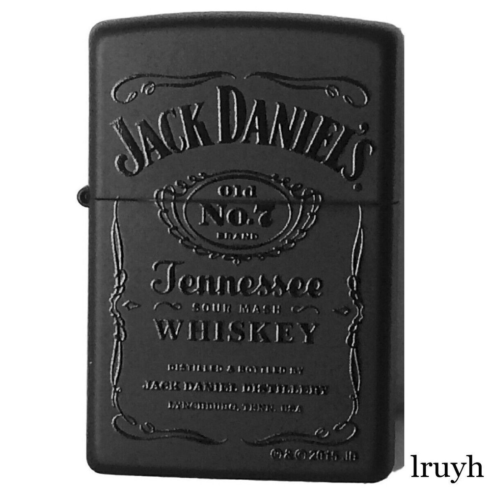 Sharp Jack Daniels Zippo Lighter And Leather Pouch Gift Set