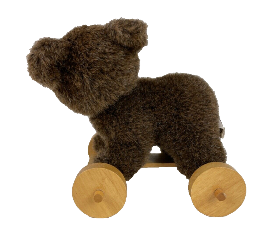 Applause Bear on Wheels Pull Toy