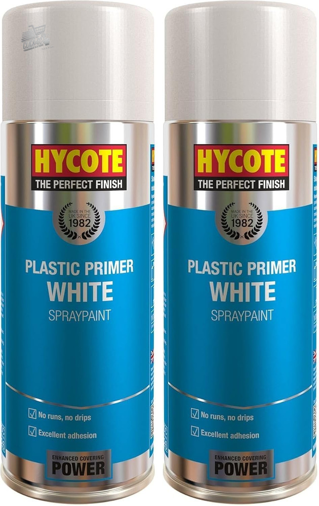White Plastic Primer 400ml (Pack of 2)