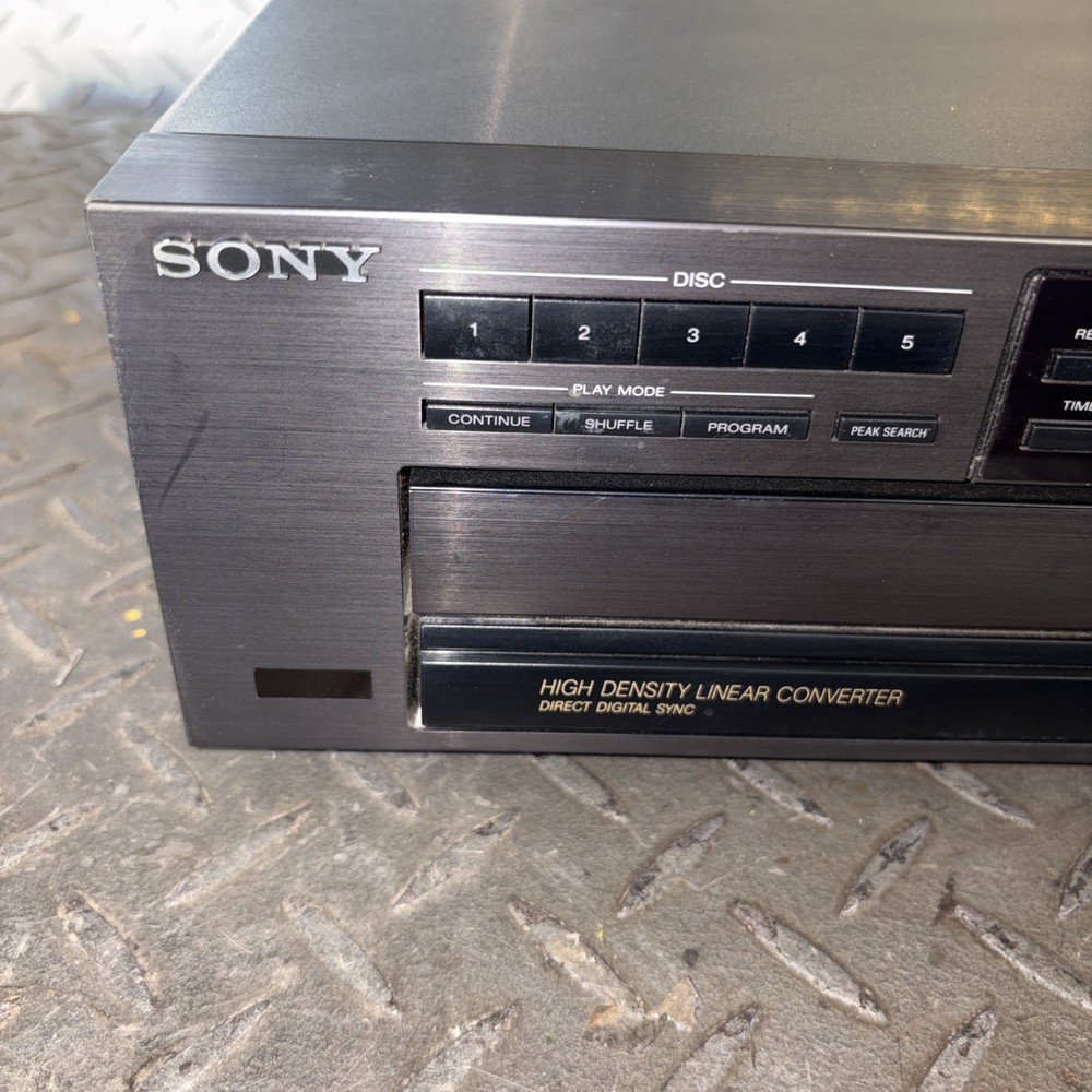 Sony CDP-CE215 CD Changer 5 Compact Disc Player _ UNTESTED