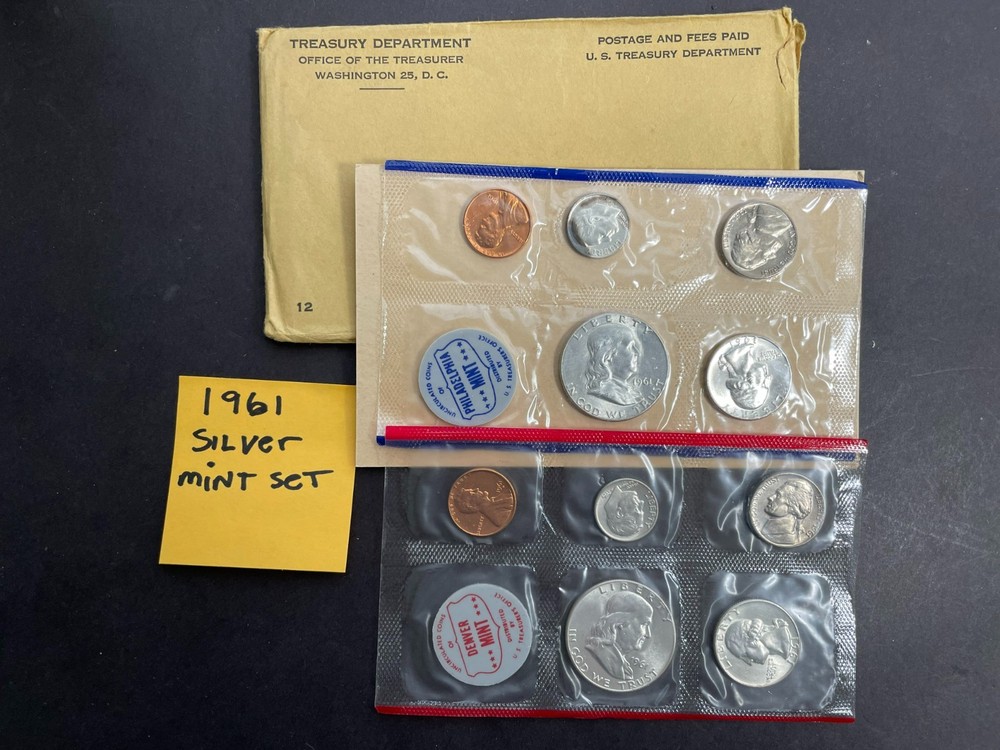 1961 US SILVER P&D COMPLETE MINT SET