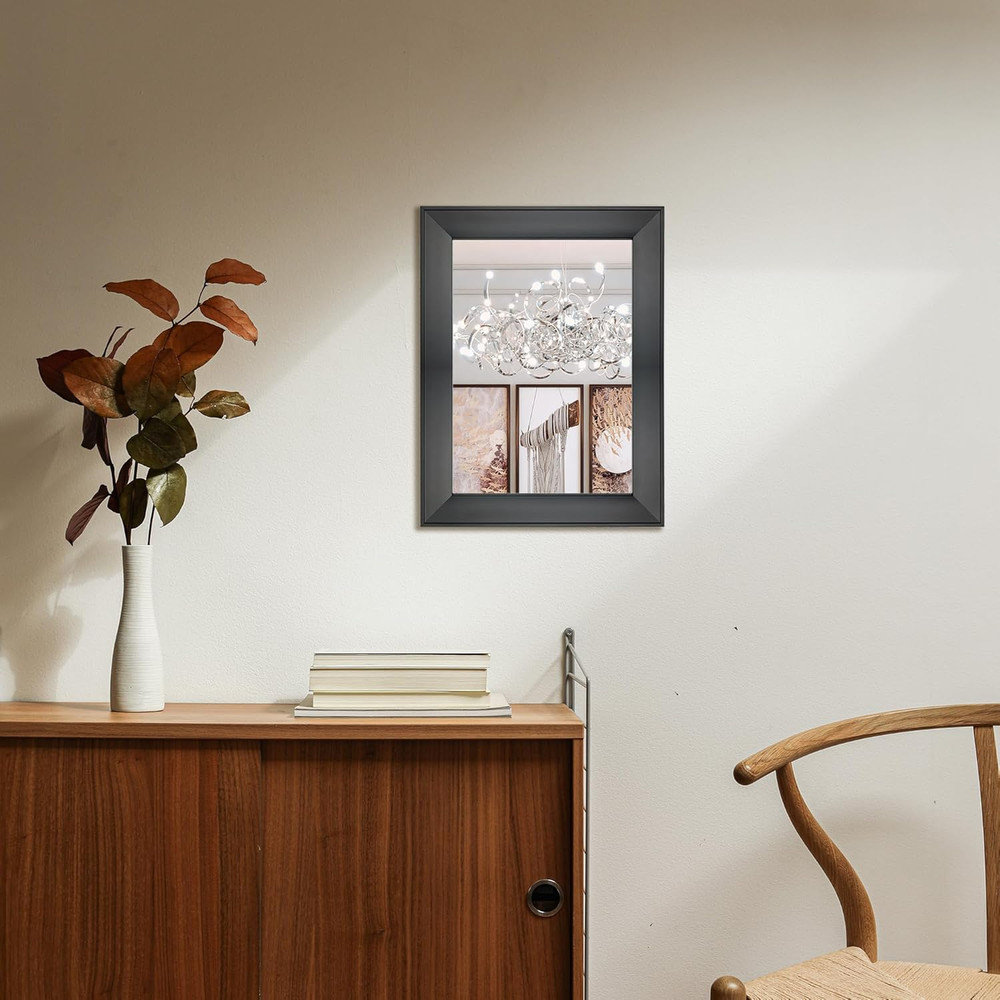 Rectangular Wall Mirror 12" X 16" Framed Mirror for Bathroom, Bedroom, Entryway,