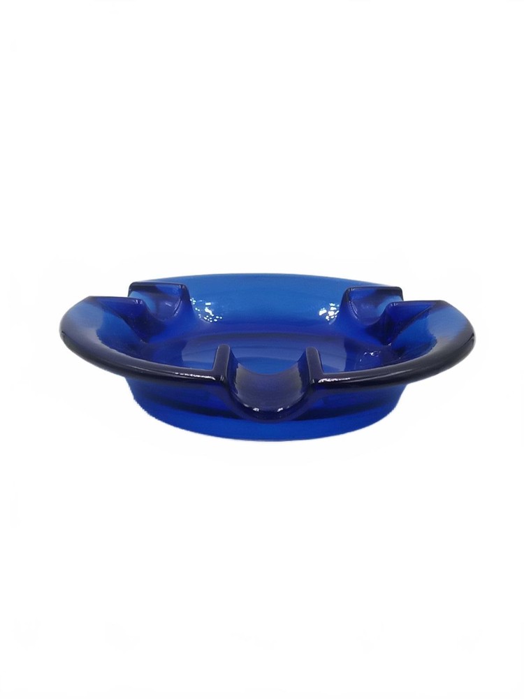 Trident Blue Cigar Ashtray – Premium Ashtray with Bold Design & Deep Rests