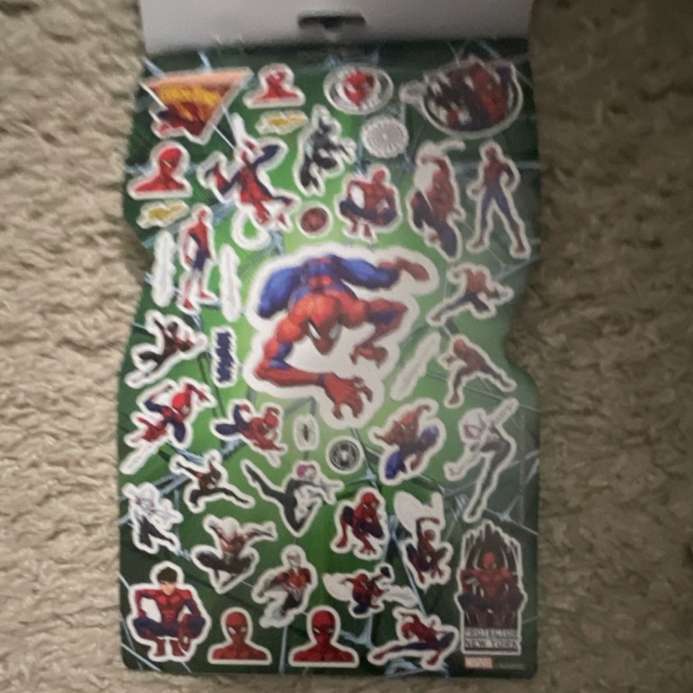 Marvel Spider-Man Sticker Collection 4 Sheets Over 150 Stickers