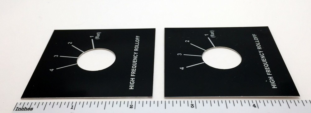 EV Electro-Voice ElectroVoice Speaker L-Pad Label High Frequency Selector