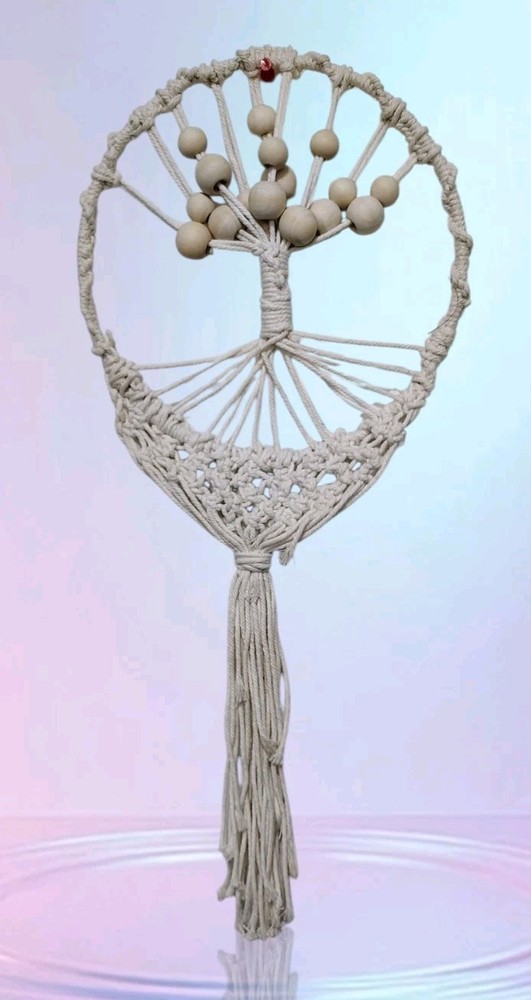 Beautiful Beaded Tree Of Life Macrame