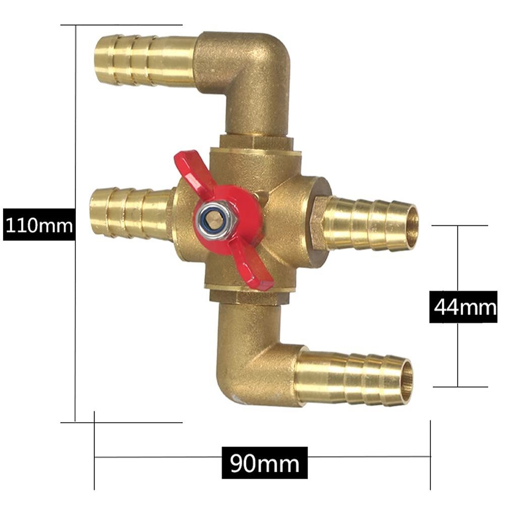 All Solid Brass Body Automobile Integrated 4-Way Heating Water Manual Control...