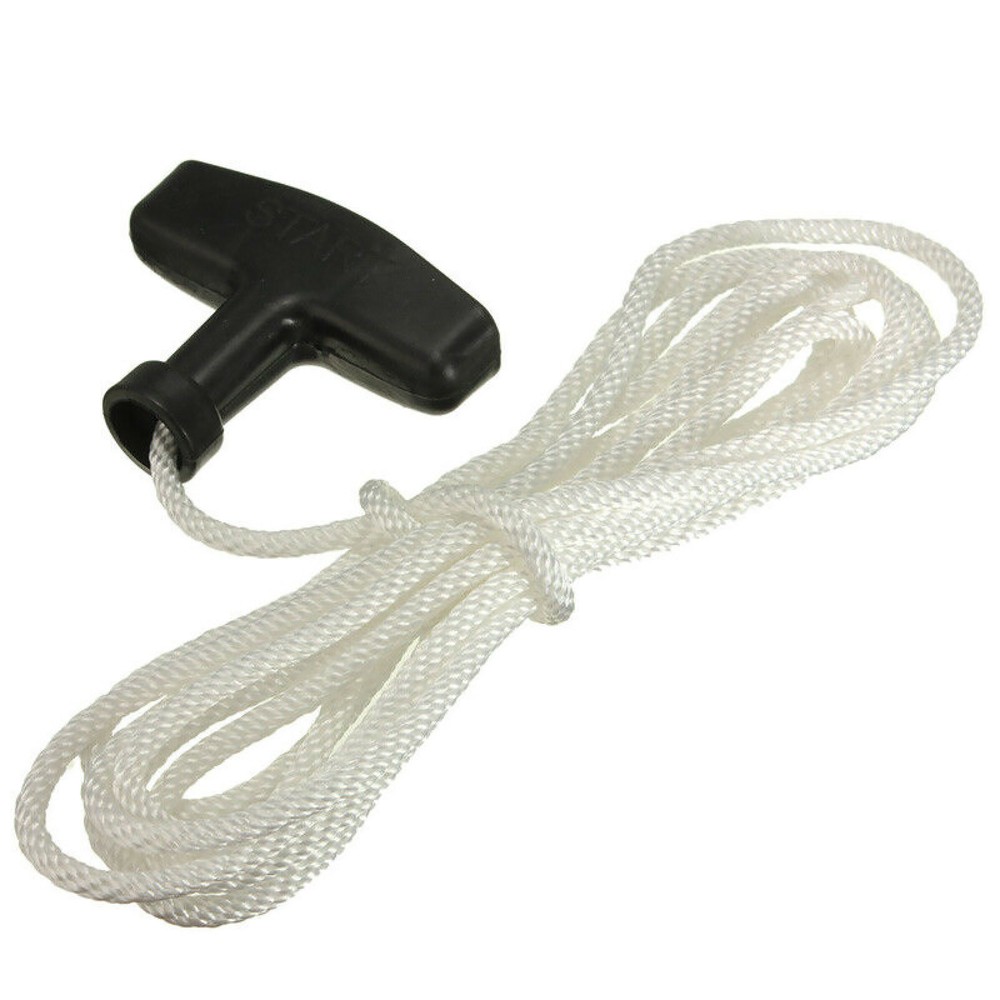 Replacement Pull Starter Handle Rope Recoil Cord Line For Petrol Engine Lawn