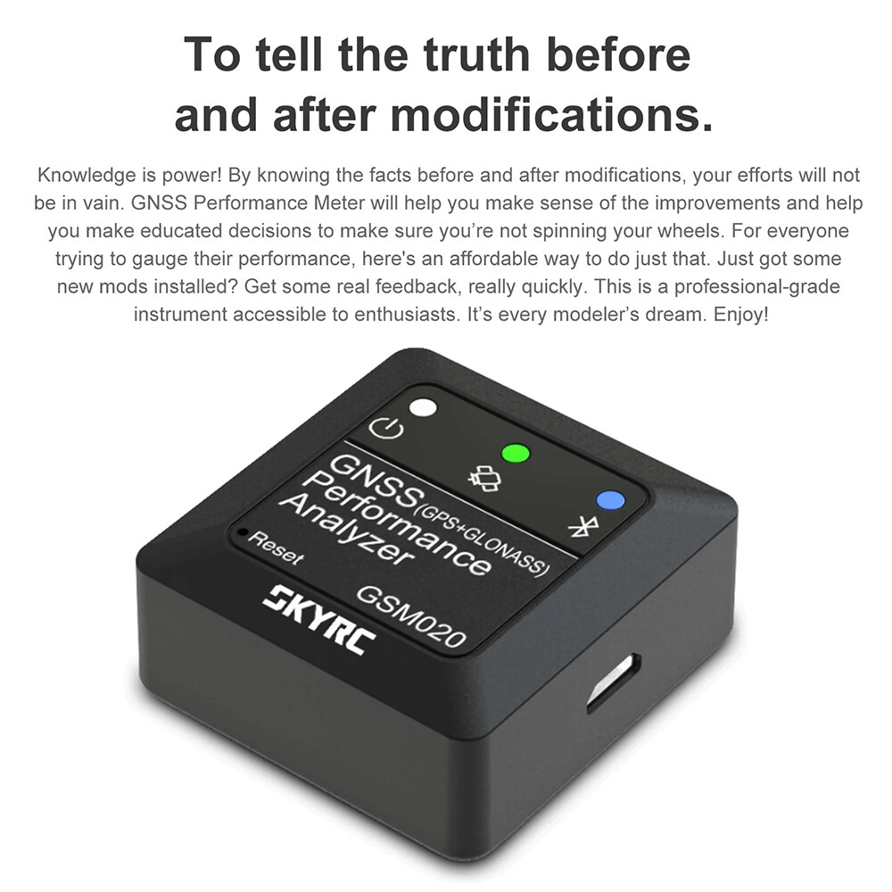 Precision-Crafted RC Model SKYRC GSM020 GNSS PerDesigned formance Analyzer