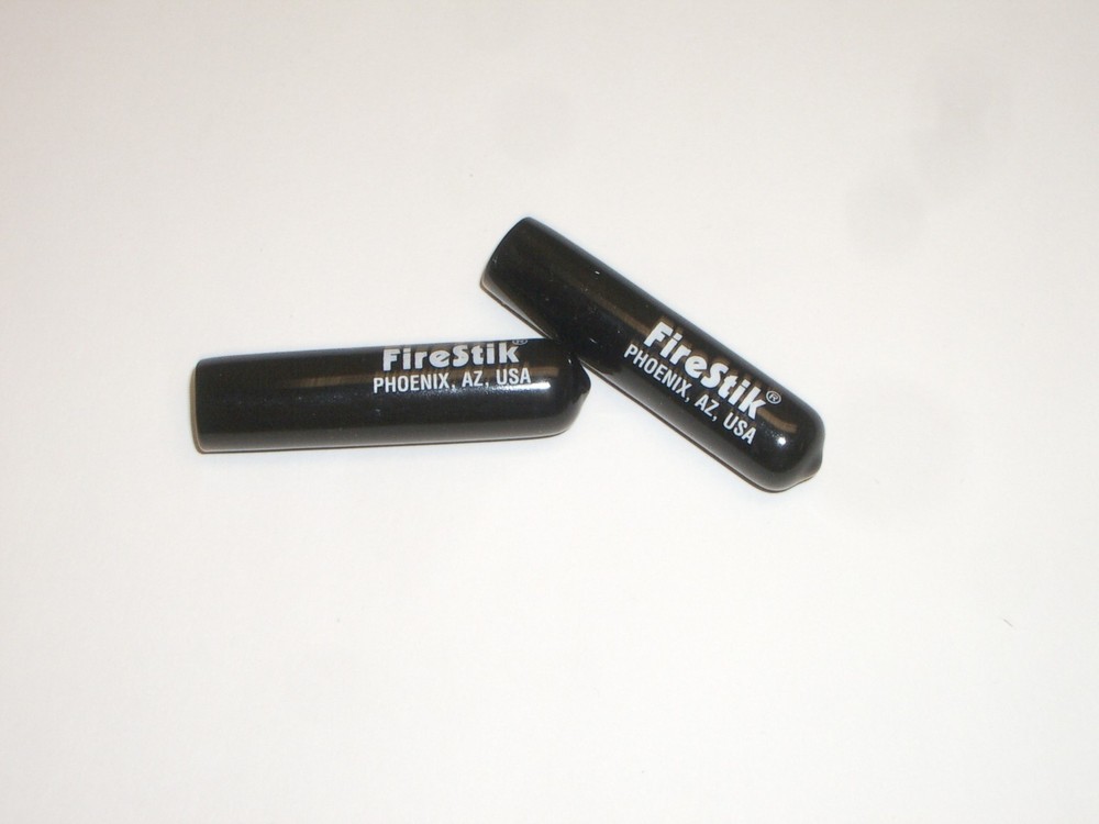 FIRESTIK FST-B BLACK REPLACEMENT PLASTIC TIP CAP FOR FIRESTIK II ANTENNA 2pc Set