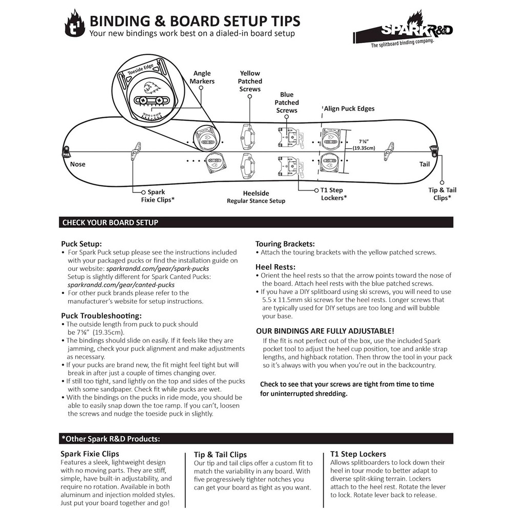 SPARK R&D Surge ST Medium Green Splitboard Bindings (B12062526)