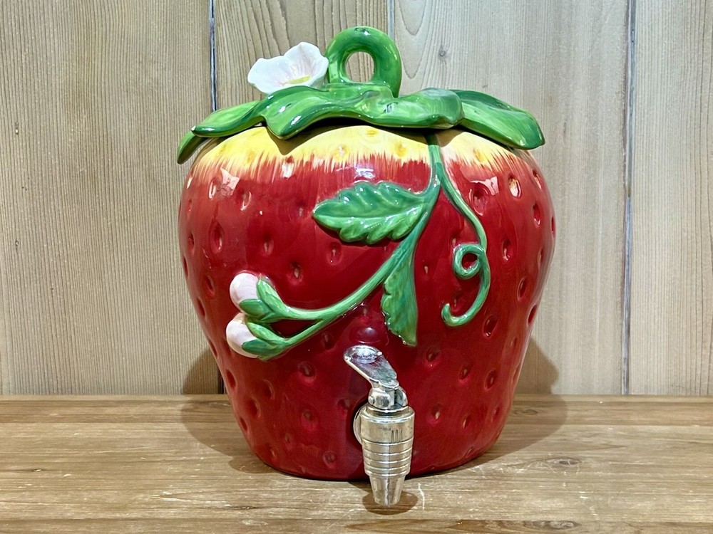 Cracker Barrel Berries Large Strawberry Drink Dispenser