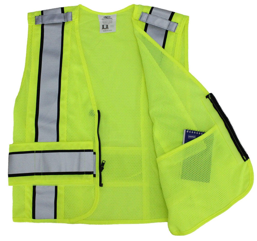 High Visibility Reflective Duty Safety Vests Plain and ID (Security)